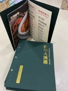 menus & bill books